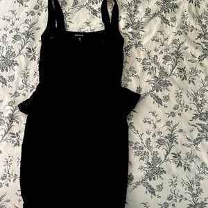 Black mini dress